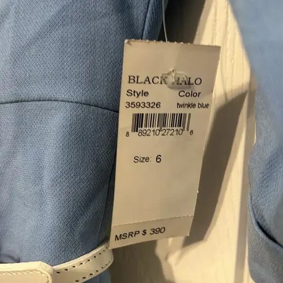 NWT Black halo Jackie O 3/4 sleeve sheath dress size 6 - Picture 4 of 6